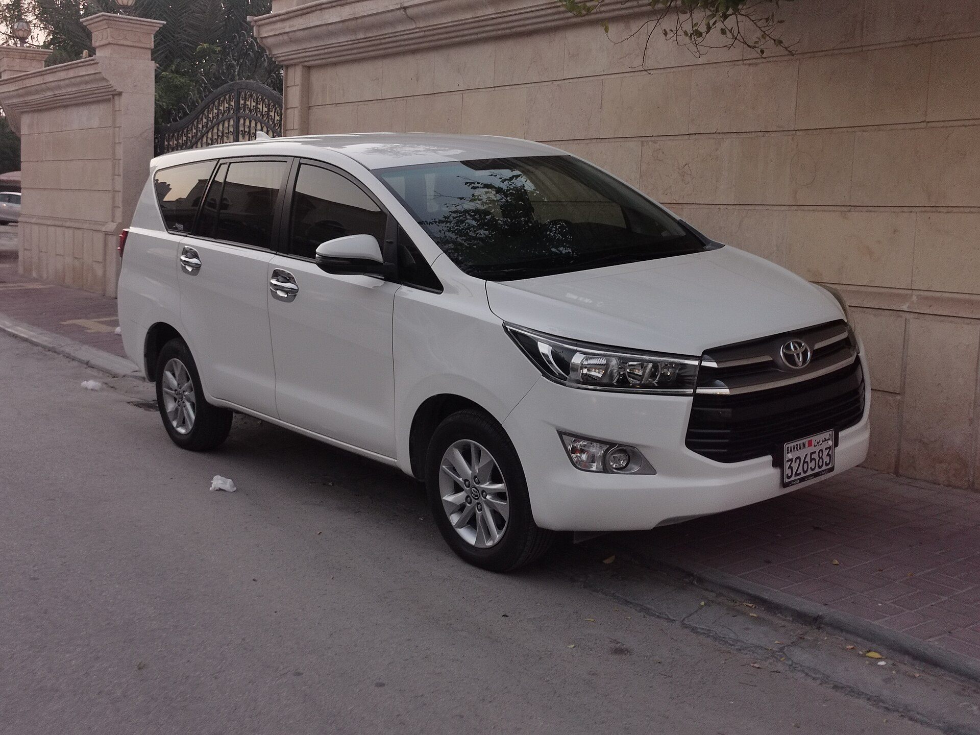 Toyota Innova reference MPV for Singapore to Forest City transfer